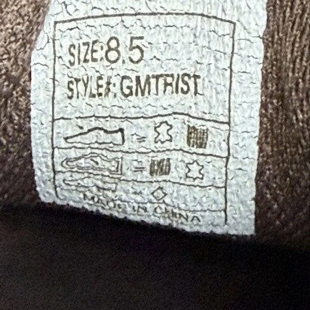 Guess by Marciano Sneakers Mens 8.5 Brown Green Croc Embossed Monogram Suede EUC